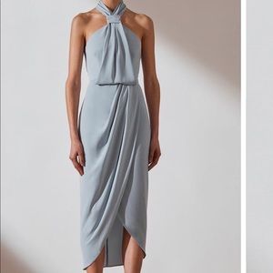 Shona Joy Core Knot Dress in powder blue